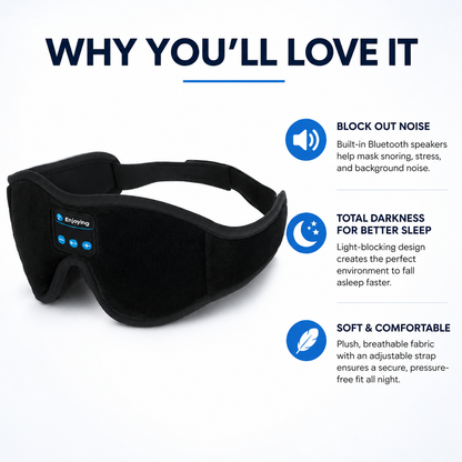 The Ultimate Bluetooth Sleep Mask for Deep & Peaceful Sleep