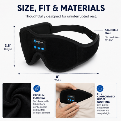 The Ultimate Bluetooth Sleep Mask for Deep & Peaceful Sleep