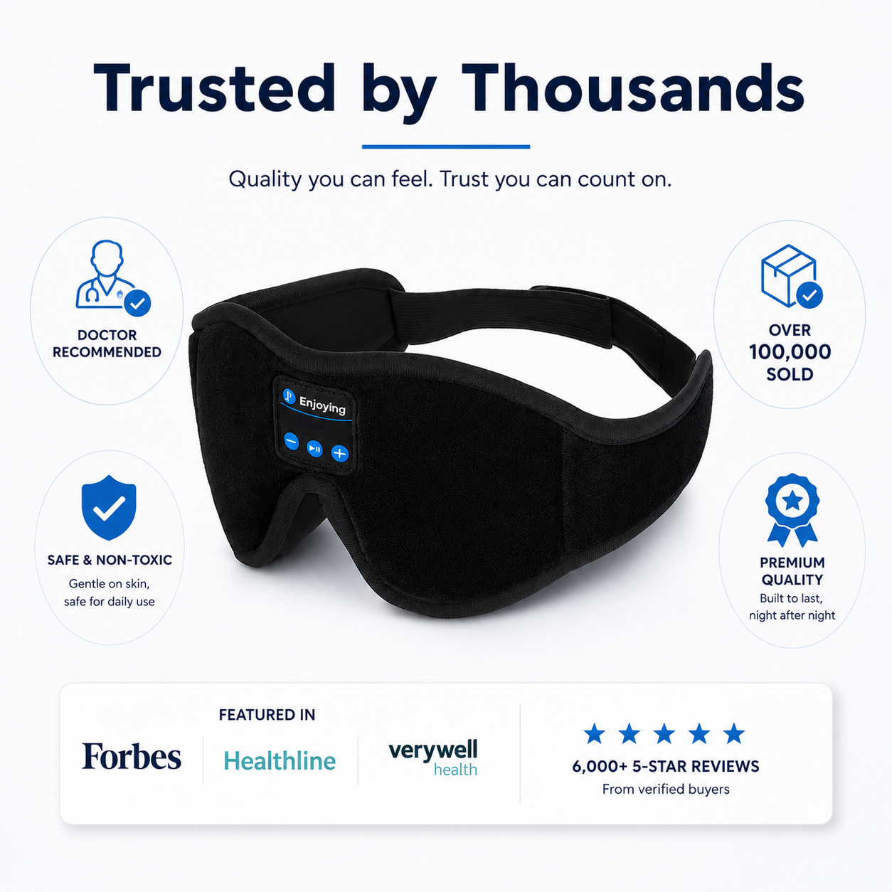 The Ultimate Bluetooth Sleep Mask for Deep & Peaceful Sleep